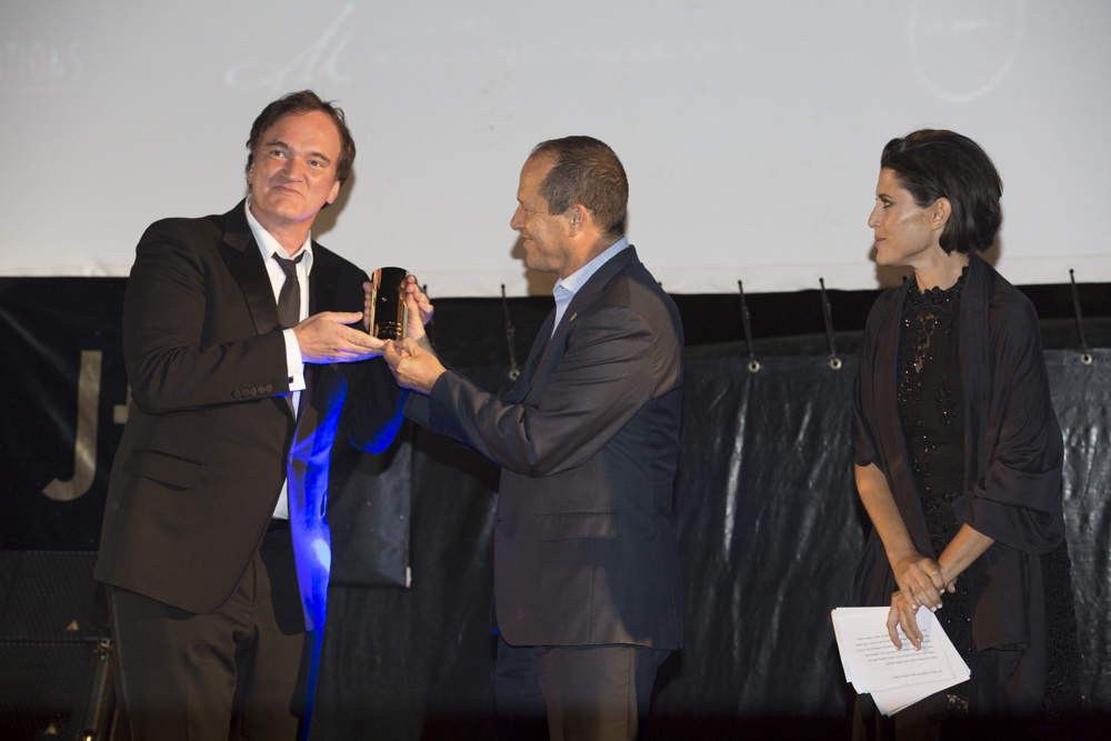 Quentin Tarantino at the Jerusalem Film Festival. photo by Gitay Silver